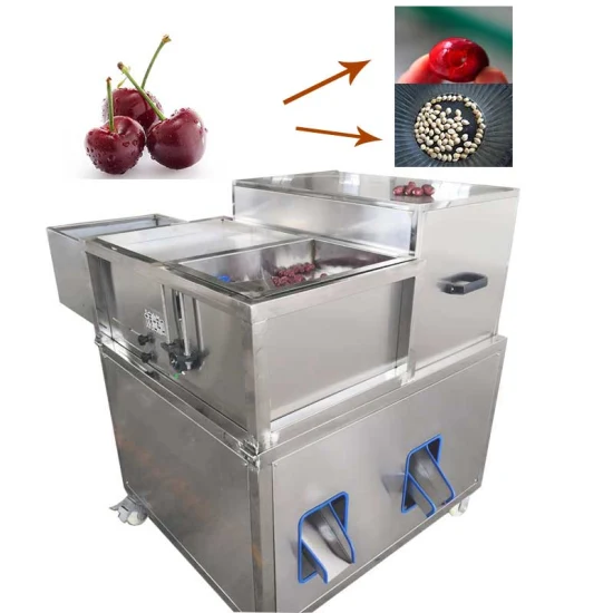 자두, 올리브, 과일, 체리 및 대추를 위한 자동으로 저렴한 소형 구멍내기 기계