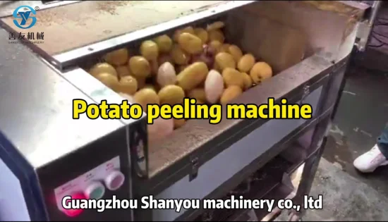 뿌리 채소 과일 생강 감자 롤러 필러 세척 필링 청소 기계