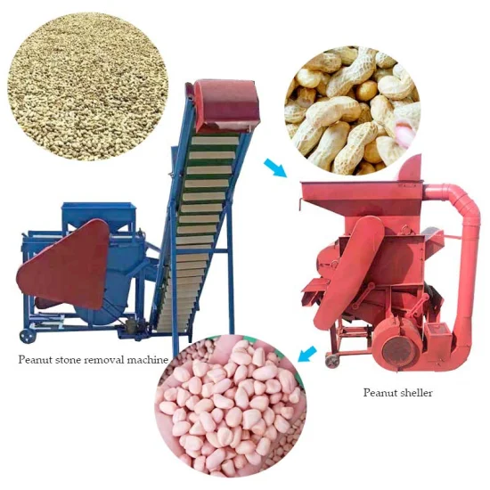 공장 판매 자동 땅콩 탈곡기 기계 필러 기계 작은 땅콩 껍질을 벗김 기계